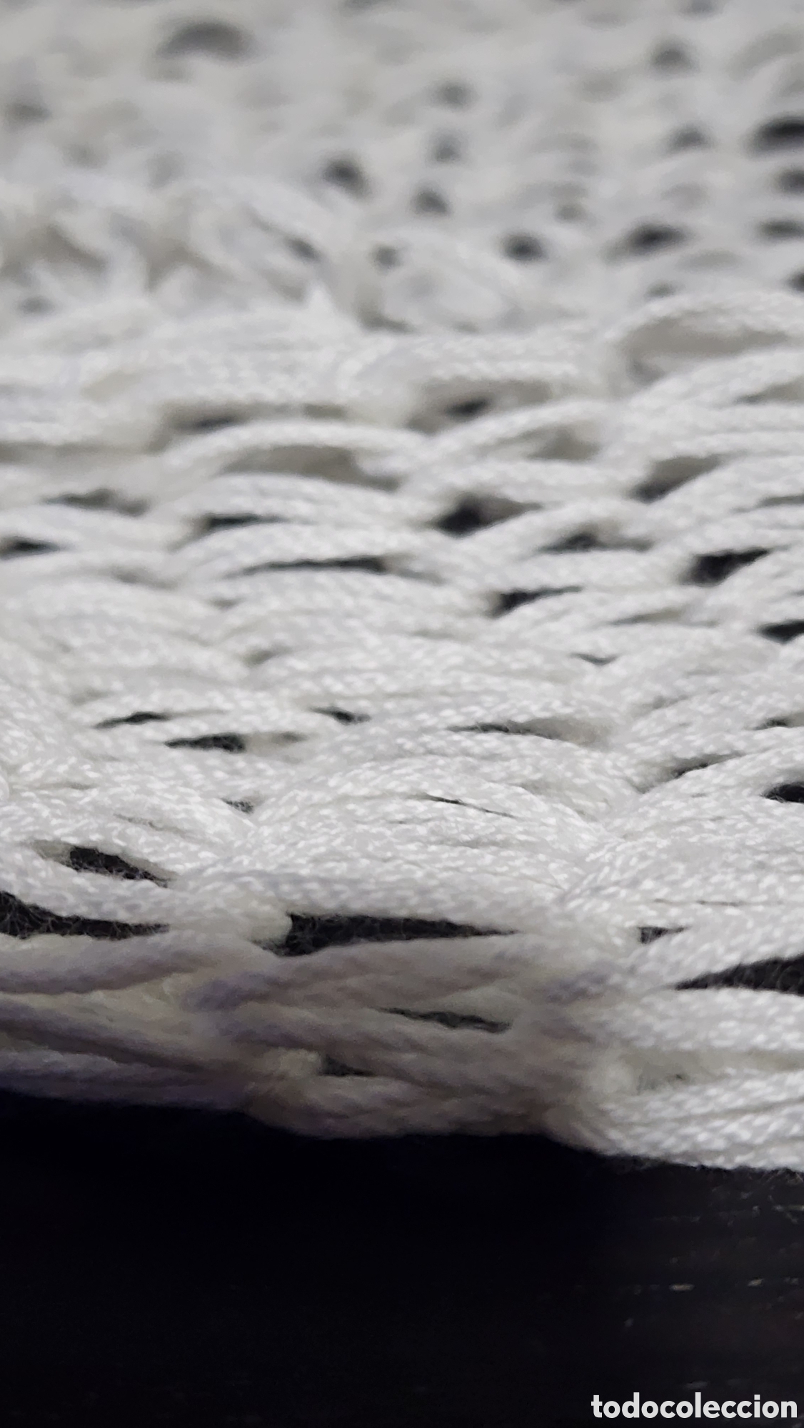 Antig&uuml;edades: Bufanda Cuello Infinito de Red Calada Blanco Roto | Estilo Boho Y2K Mesh Scarf