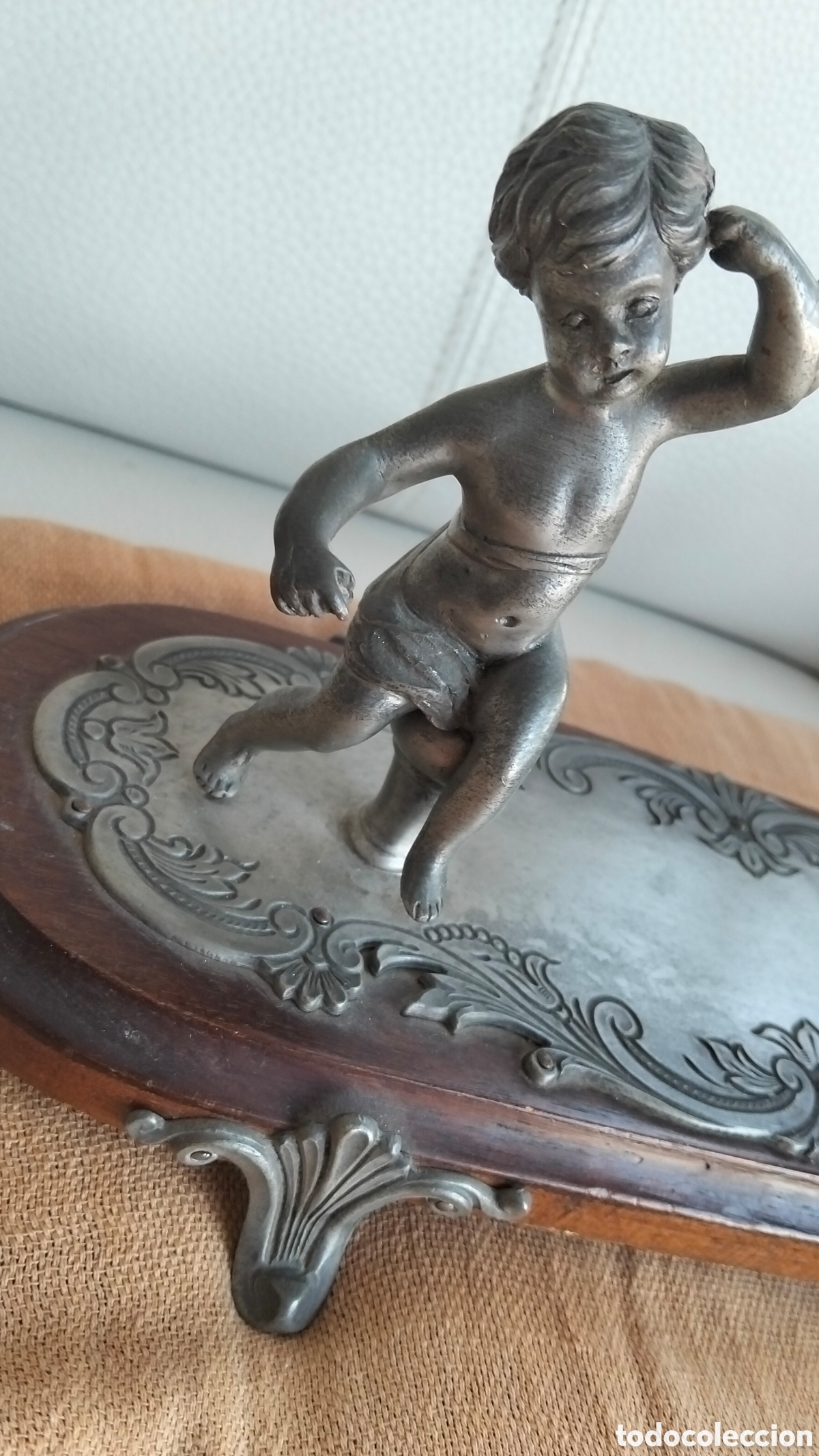 Antig&uuml;edades: PEANA CON ANGELITOS ESTA&Ntilde;O - Foto 10