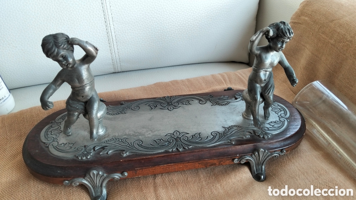 Antig&uuml;edades: PEANA CON ANGELITOS ESTA&Ntilde;O - Foto 14