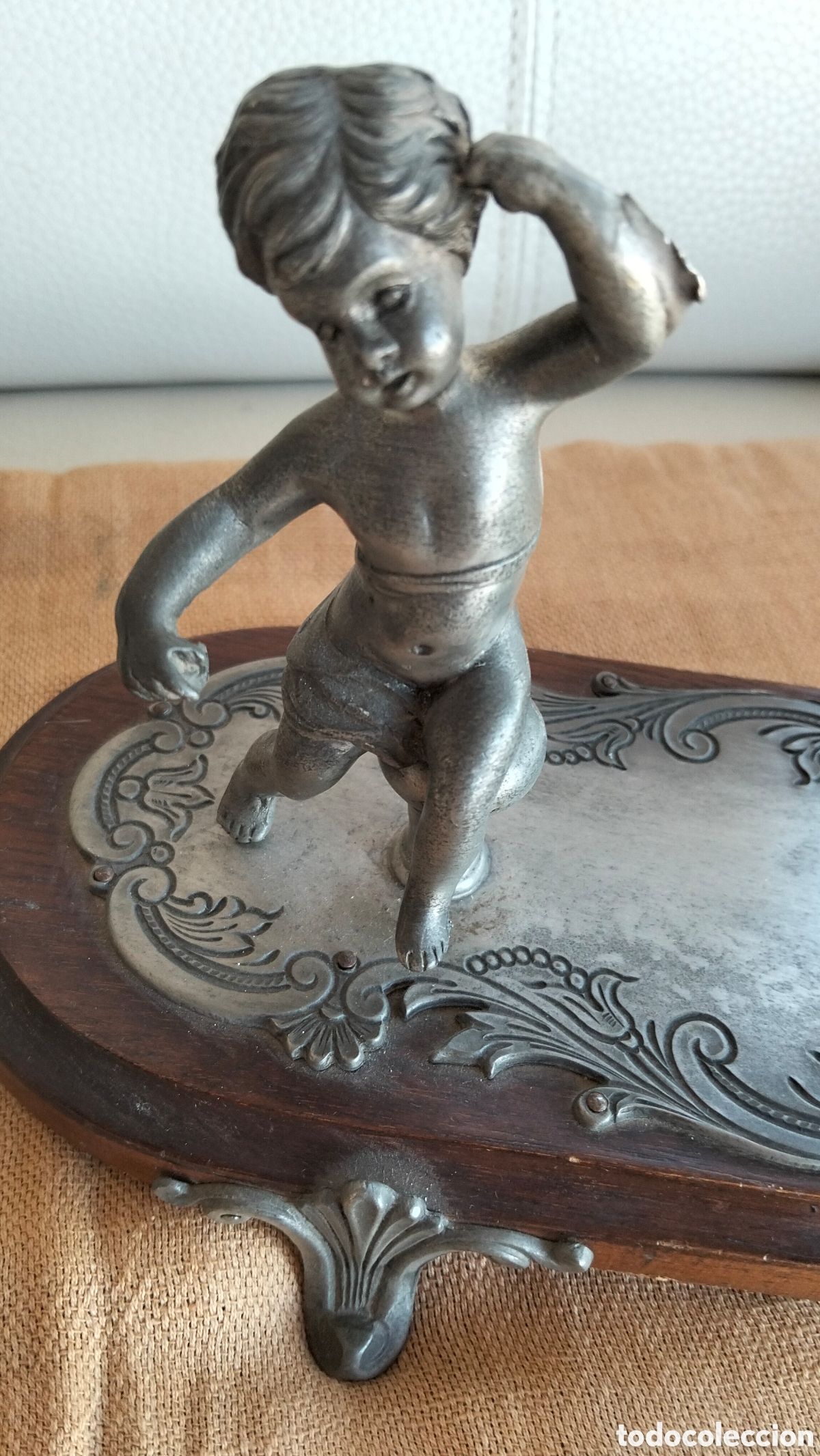 Antiques: PEANA CON ANGELITOS ESTA&Ntilde;O