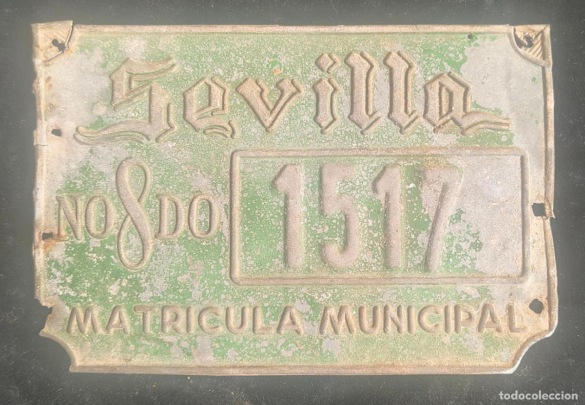 Antig&uuml;edades: Matr&iacute;cula de Sevilla