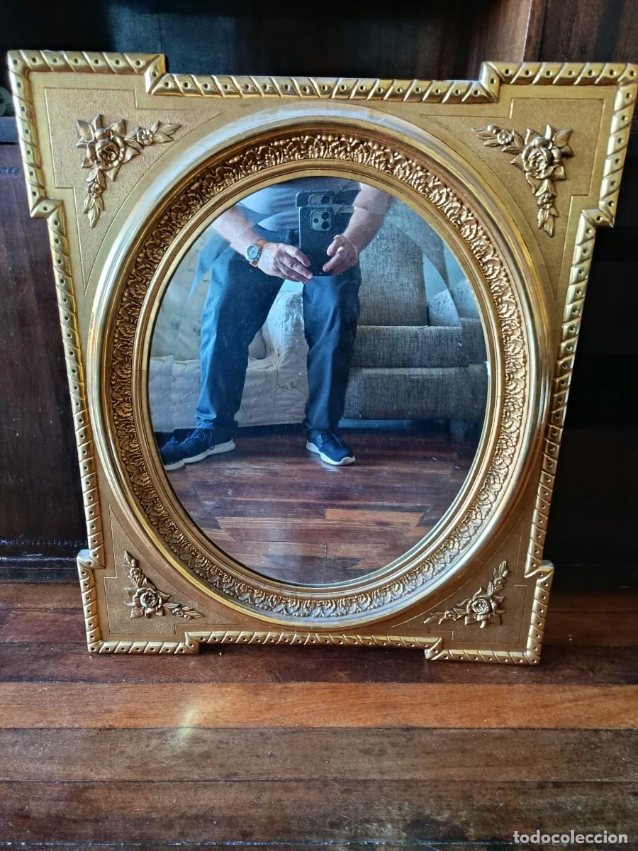 Antig&uuml;edades: Espejo Isabelino redorado - Foto 2