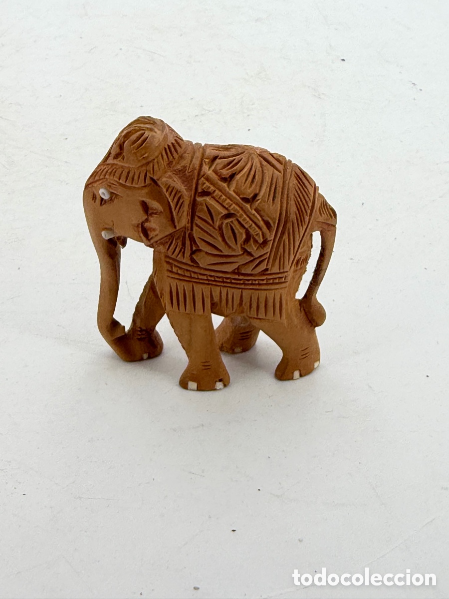 Antig&uuml;edades: Figura de Elefante en Madera - Foto 3