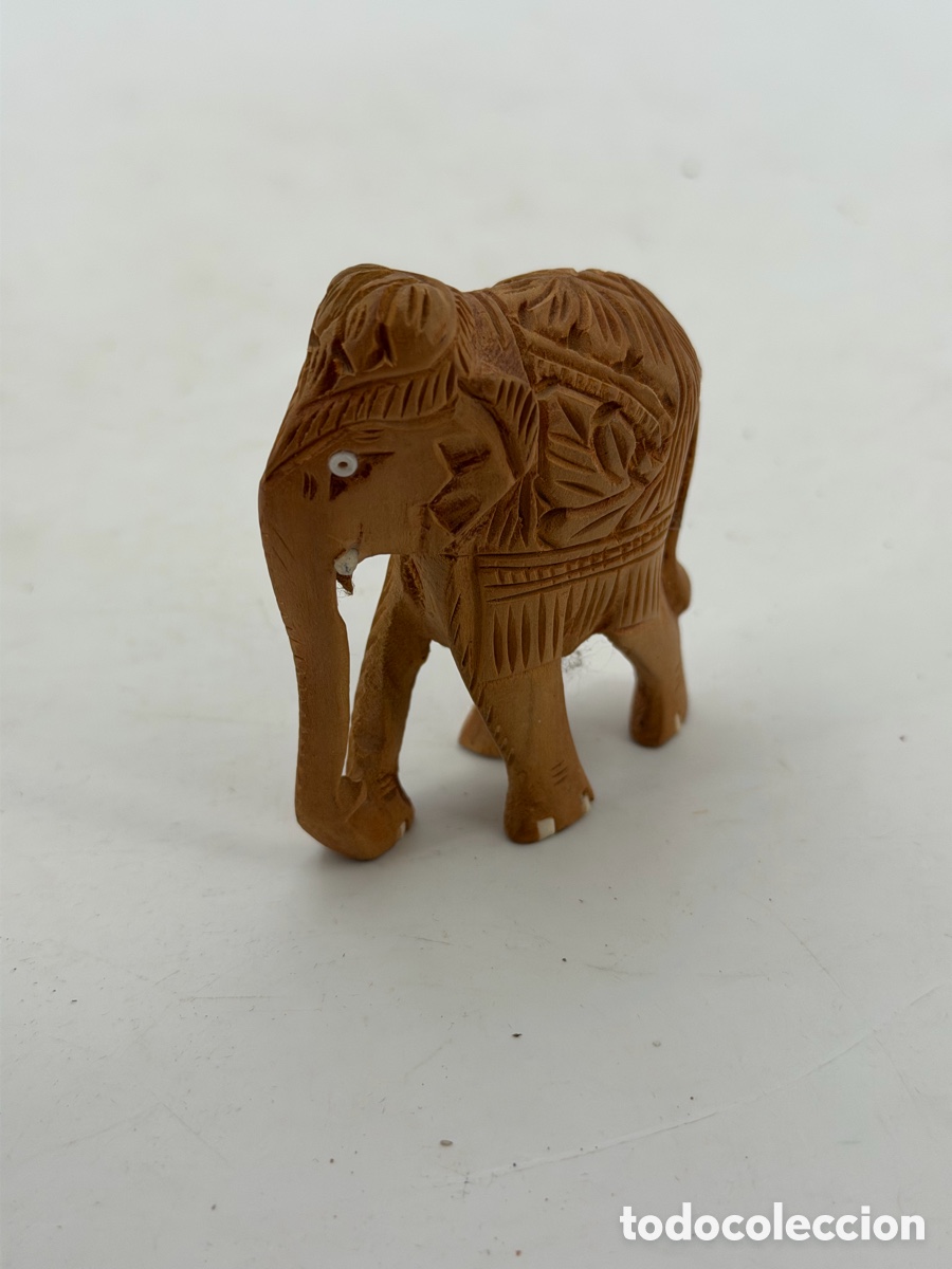Antig&uuml;edades: Figura de Elefante en Madera - Foto 4