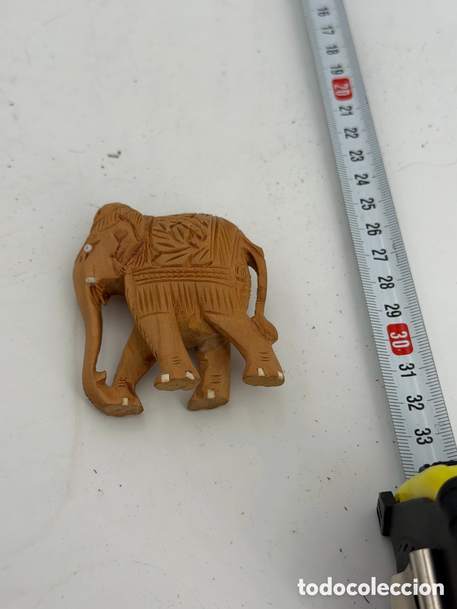 Antig&uuml;edades: Figura de Elefante en Madera - Foto 6