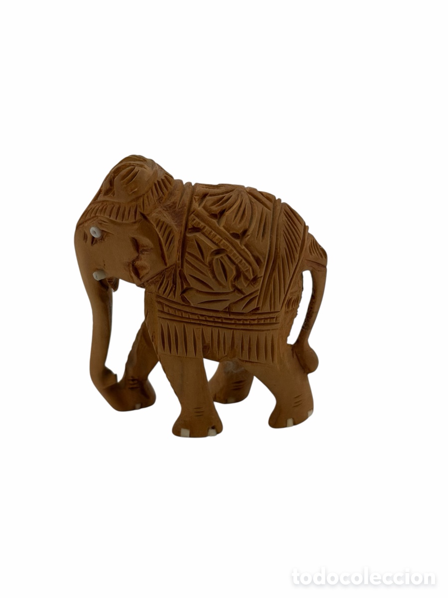 Antig&uuml;edades: Figura de Elefante en Madera