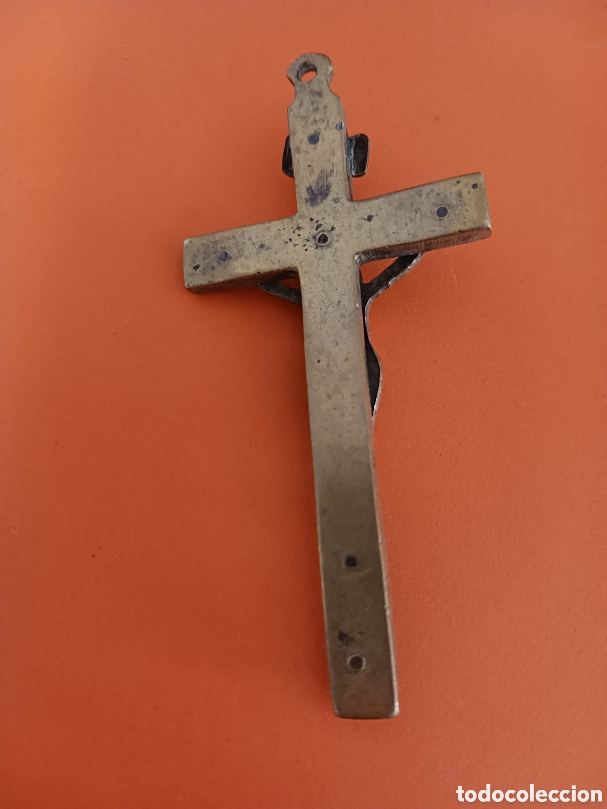 Antig&uuml;edades: Antigua cruz pectoral, bronce - Foto 3