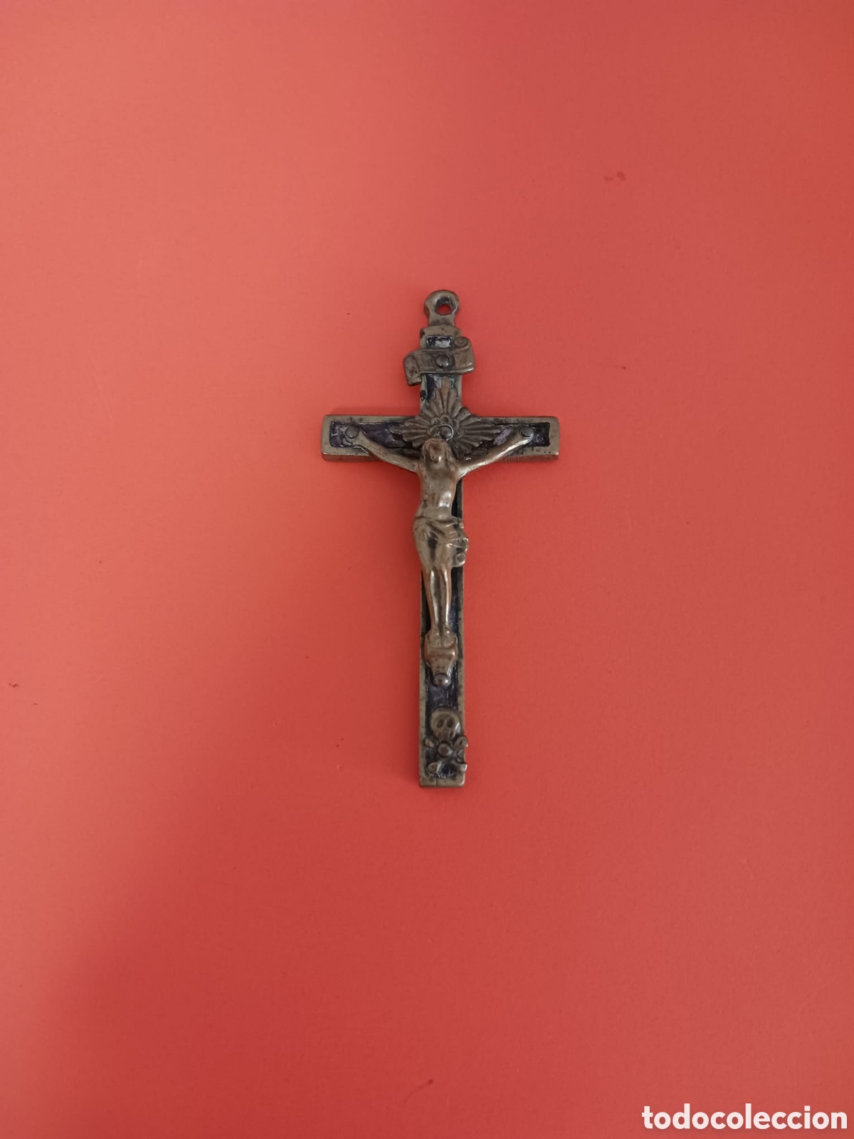 Antig&uuml;edades: Antigua cruz pectoral, bronce - Foto 4