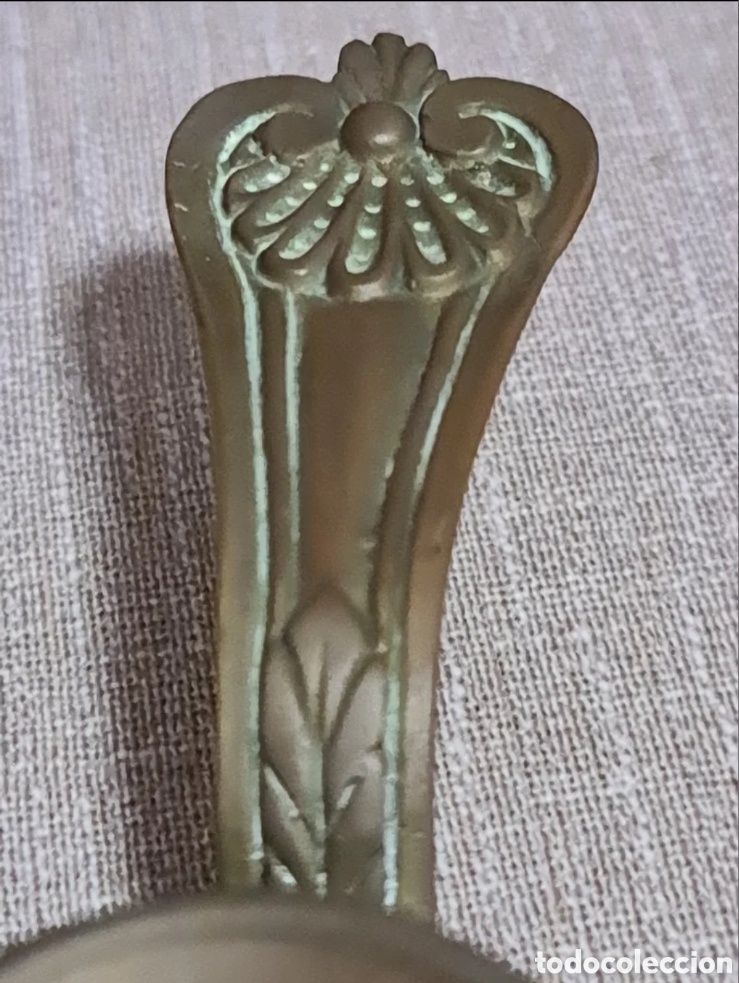 Antig&uuml;edades: Palmatoria o portavelas de bronce - Foto 4