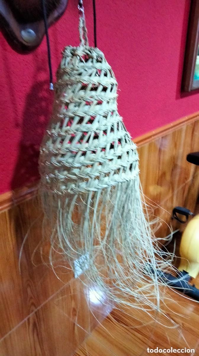 Antig&uuml;edades: lampara hecha de esparto - Foto 1