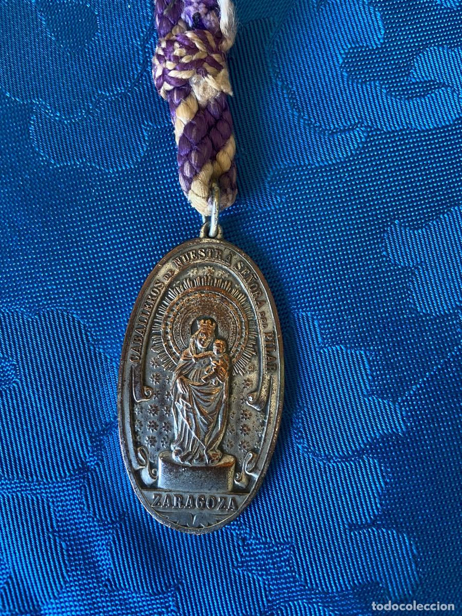 Antig&uuml;edades: ANTIGUA MEDALLA DE LOS CABALLEROS DE NUESTRA SE&Ntilde;ORA DEL PILAR