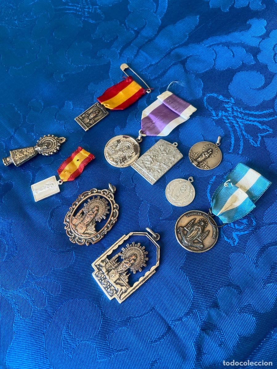 Antig&uuml;edades: 10 MEDALLAS DE LA VIRGEN DEL PILAR