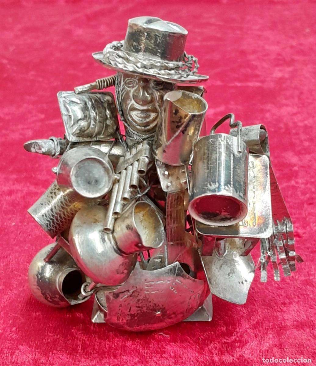 Antig&uuml;edades: EKEKO de Plata Figura t&iacute;pica de Per&uacute; y Bolivia Asociado a la Abundancia, Prosperidad y Buena Fortuna