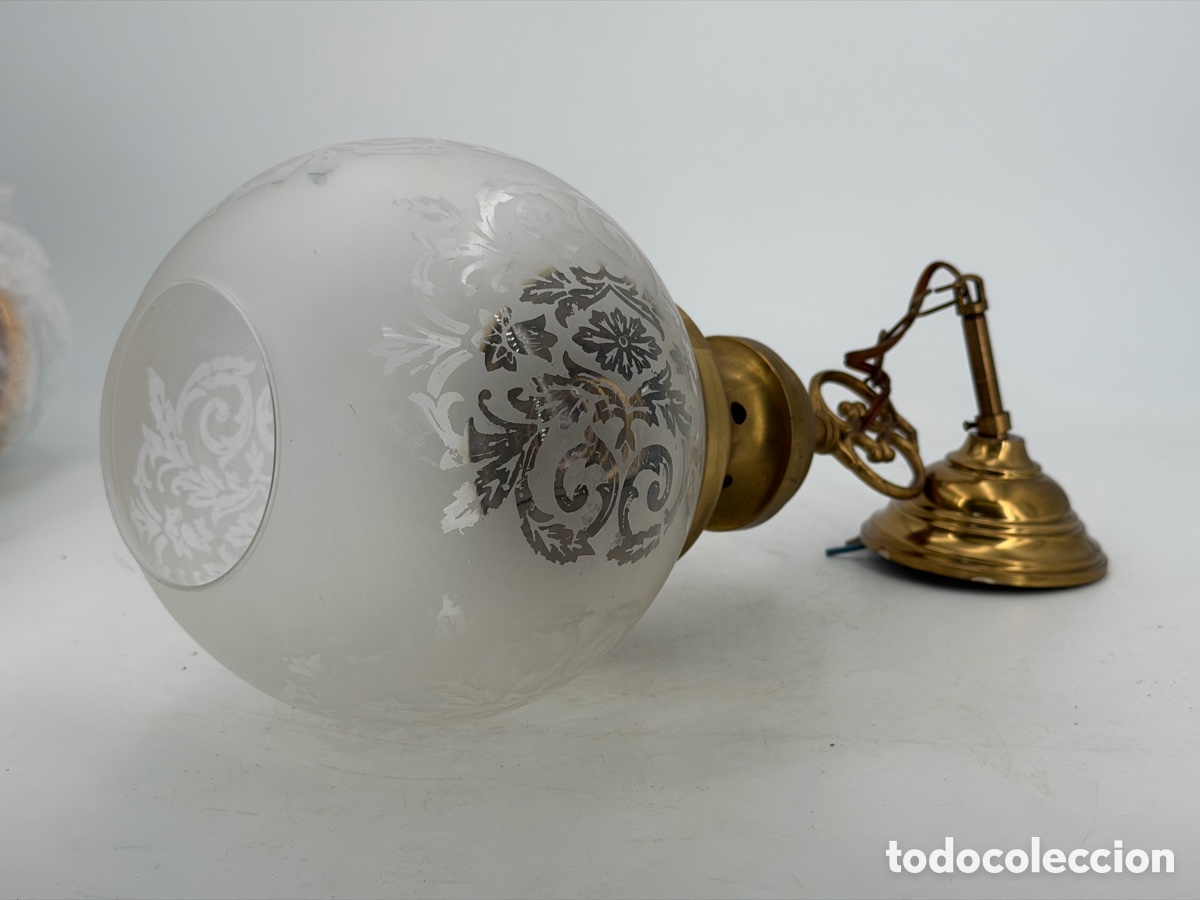 Antig&uuml;edades: L&aacute;mpara Modernista de Techo - Foto 7