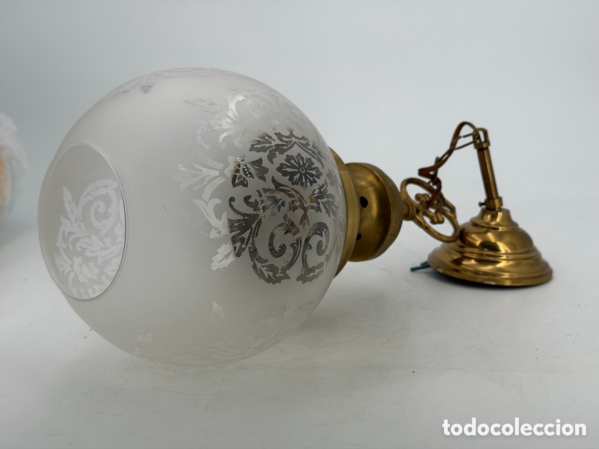 Antig&uuml;edades: L&aacute;mpara Modernista de Techo - Foto 8
