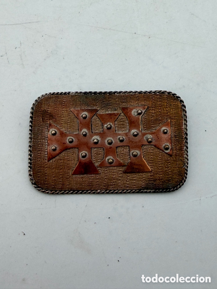 Antig&uuml;edades: Curiosa Medalla Religiosa de Cobre - Foto 2