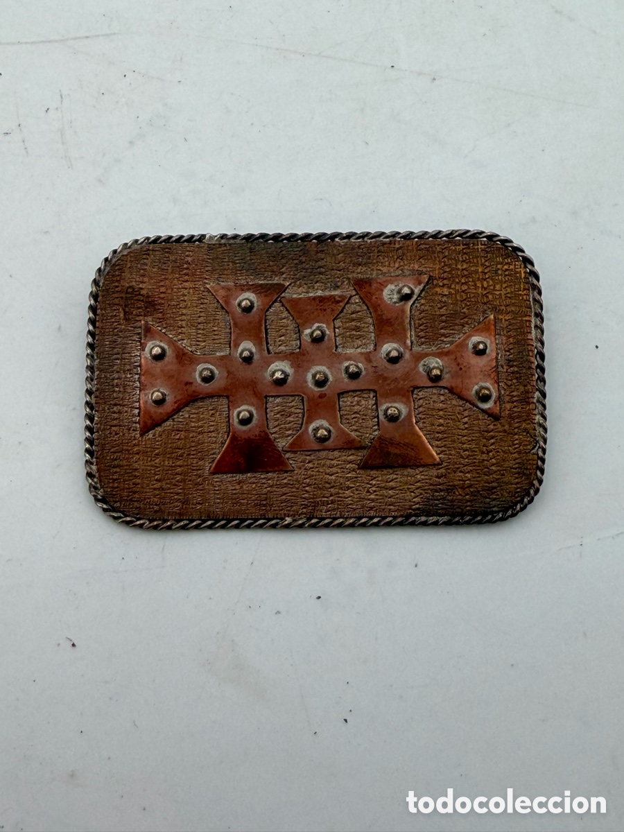 Antig&uuml;edades: Curiosa Medalla Religiosa de Cobre - Foto 3