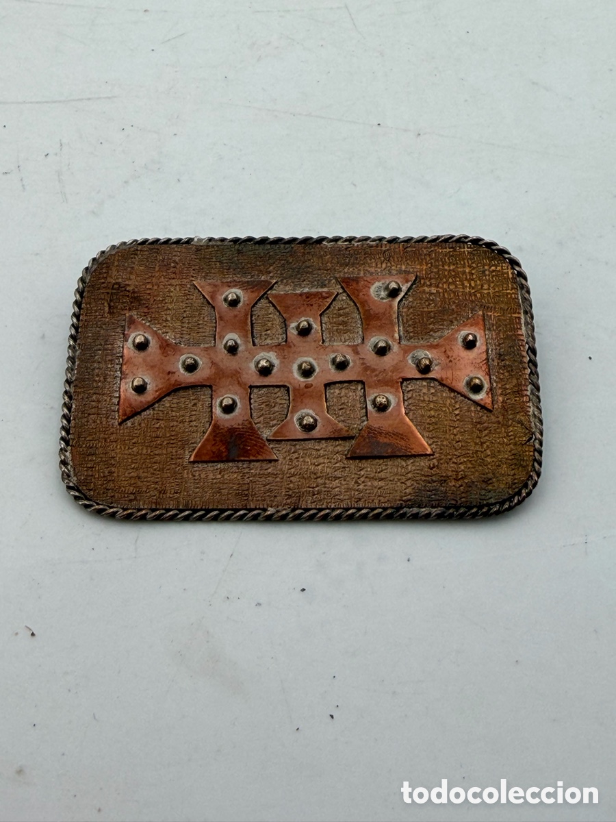 Antig&uuml;edades: Curiosa Medalla Religiosa de Cobre - Foto 4