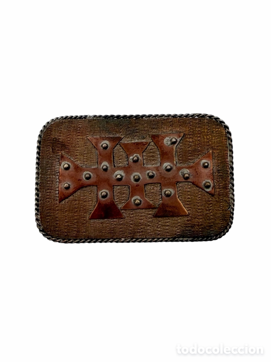 Antig&uuml;edades: Curiosa Medalla Religiosa de Cobre