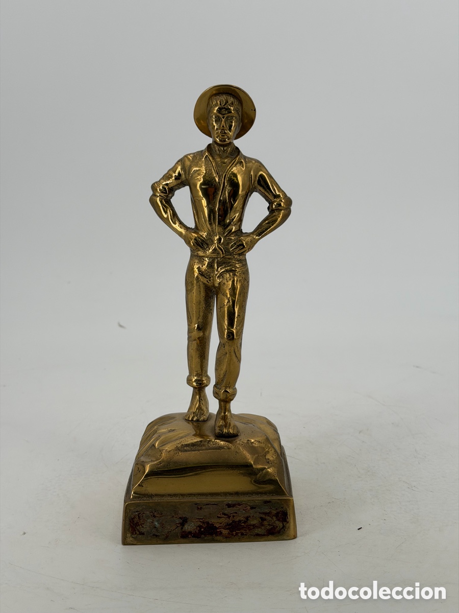 Antig&uuml;edades: Antigua Figura de Bronce - Foto 2