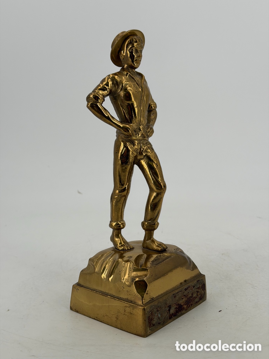 Antig&uuml;edades: Antigua Figura de Bronce - Foto 3