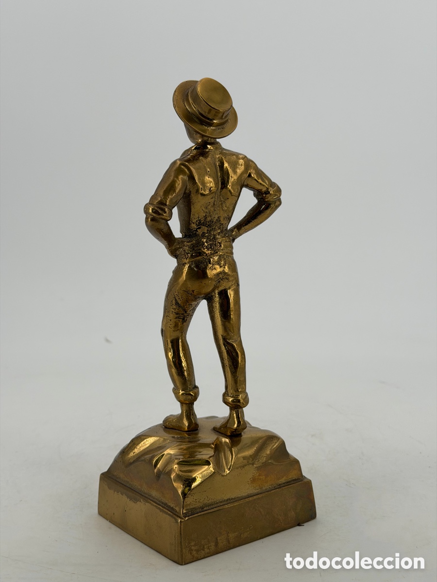 Antig&uuml;edades: Antigua Figura de Bronce - Foto 5