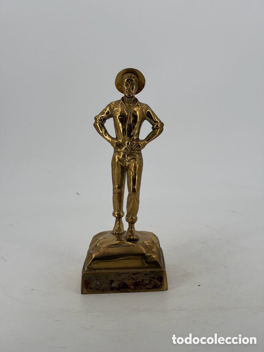 Antig&uuml;edades: Antigua Figura de Bronce - Foto 6