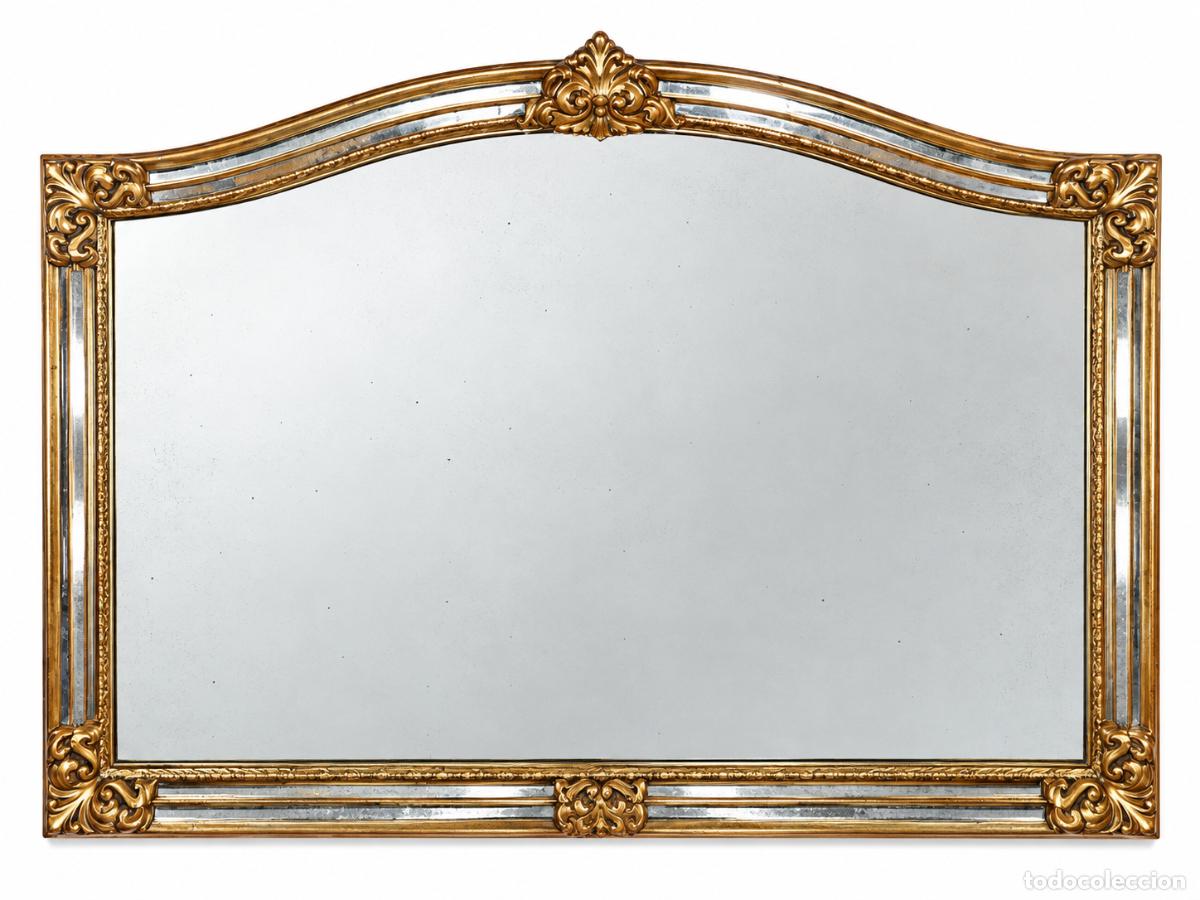 Antig&uuml;edades: Decorativo Espejo Veneciano - Marco Dorado