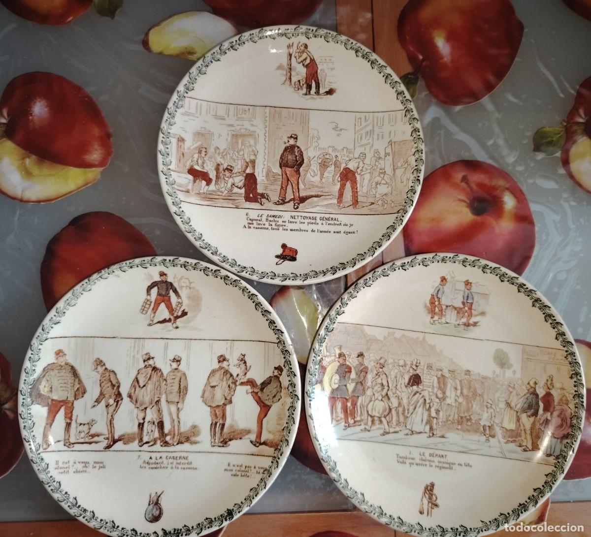 Antiques: PLATOS PARLANTES TERRE DE FER SIGLO XIX