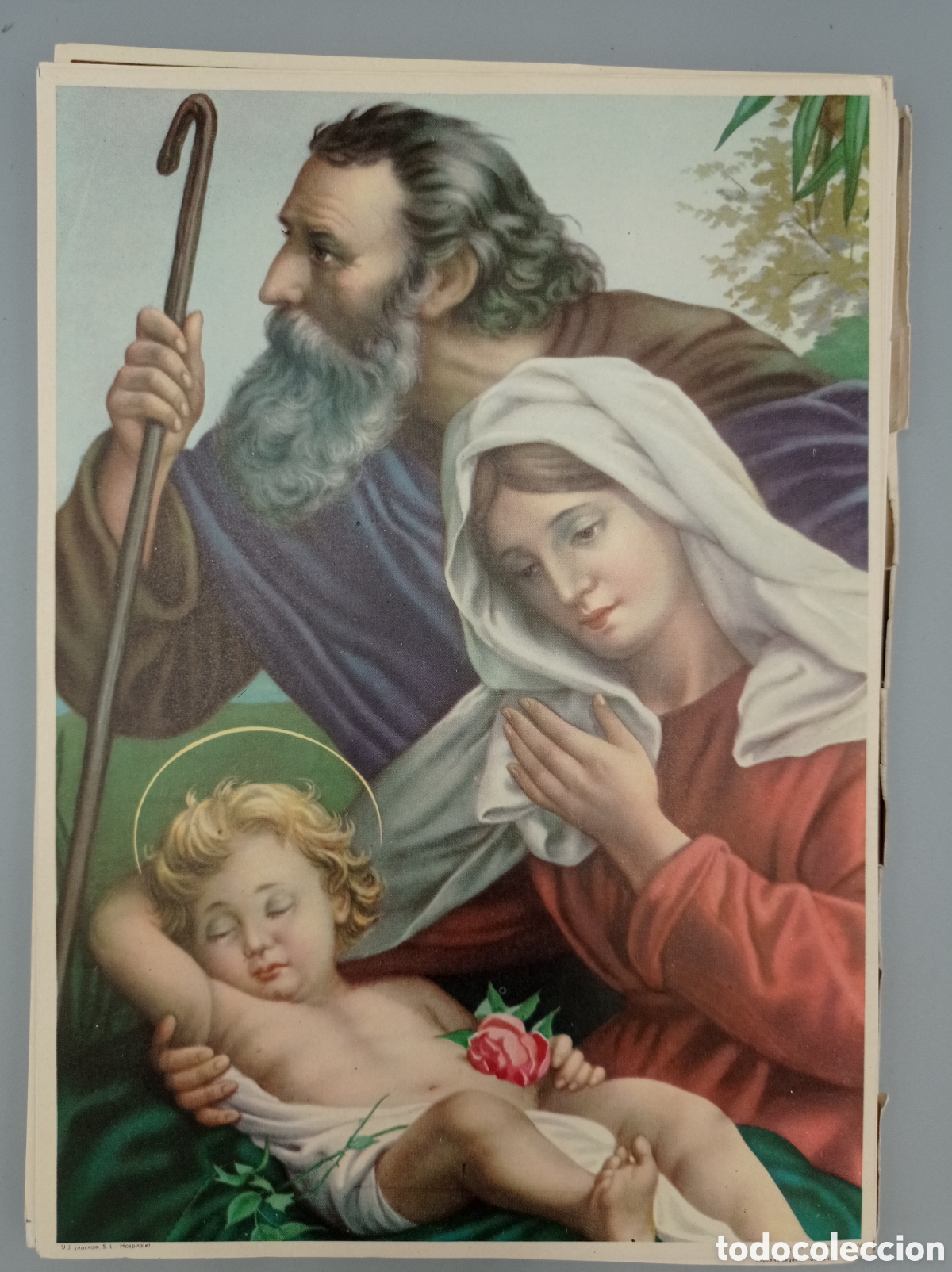 Antig&uuml;edades: Lote de 40 laminas religiosas Litocrom. S.L. Hospitalet