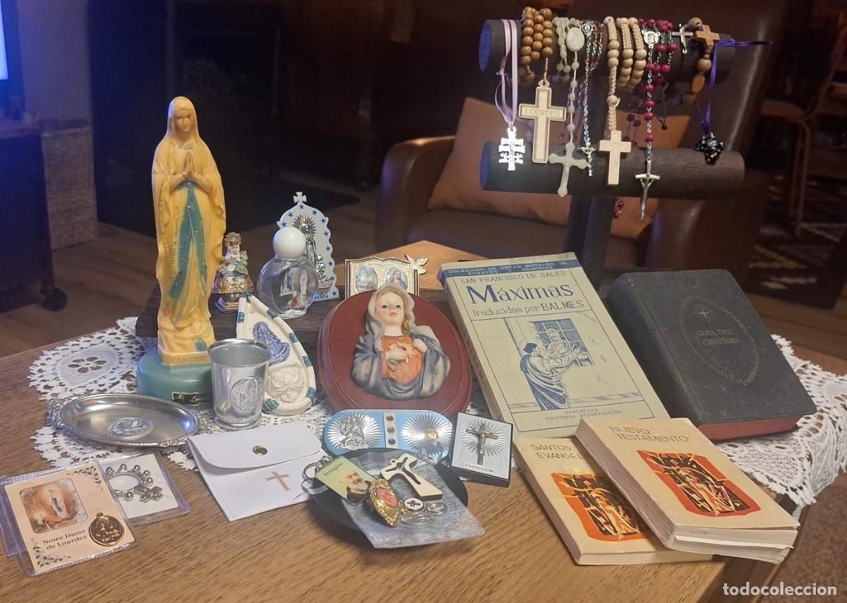 Antig&uuml;edades: Gran Lote de Art&iacute;culos Religiosos Vintage