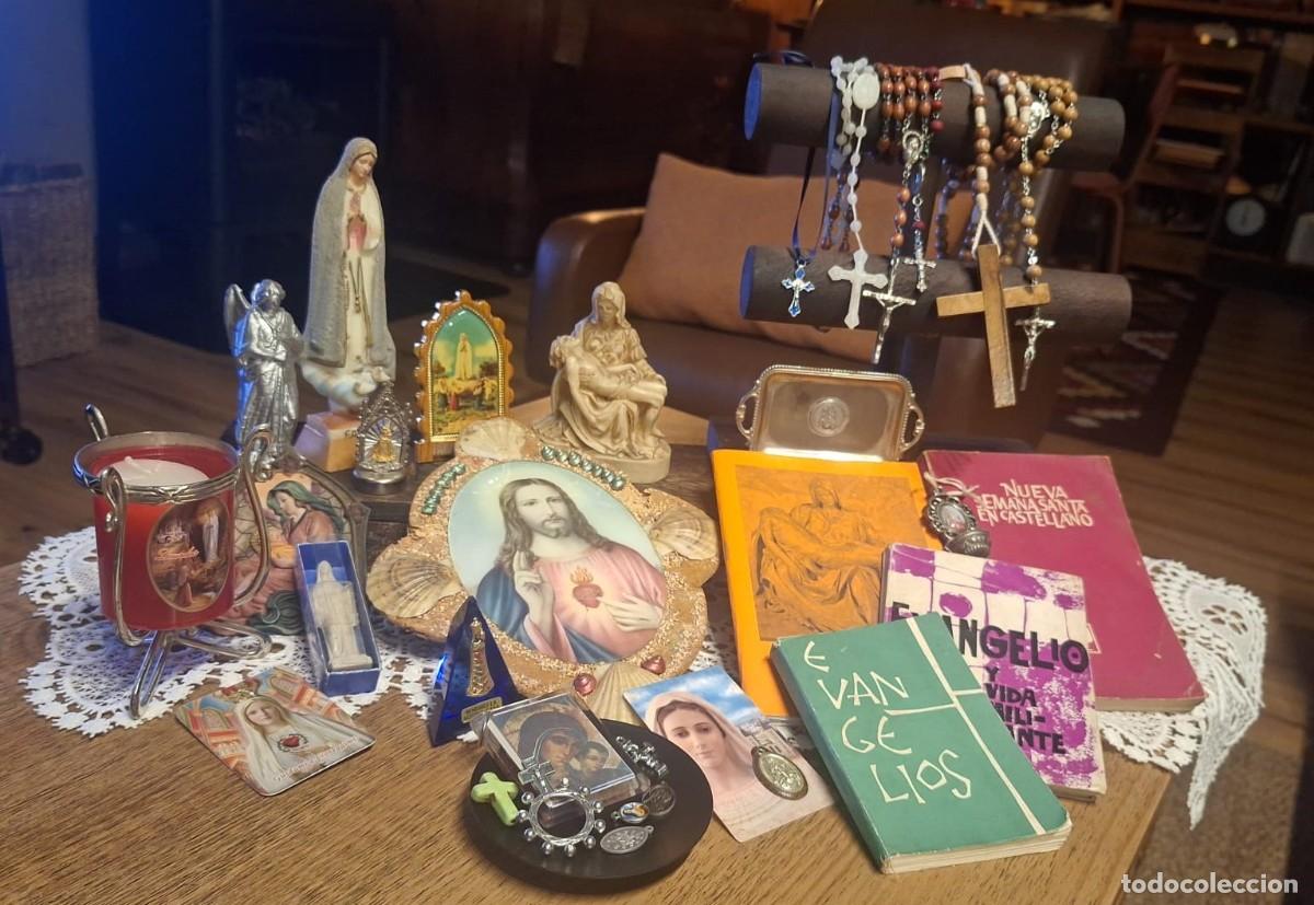 Antig&uuml;edades: Gran Lote de Art&iacute;culos Religiosos Vintage
