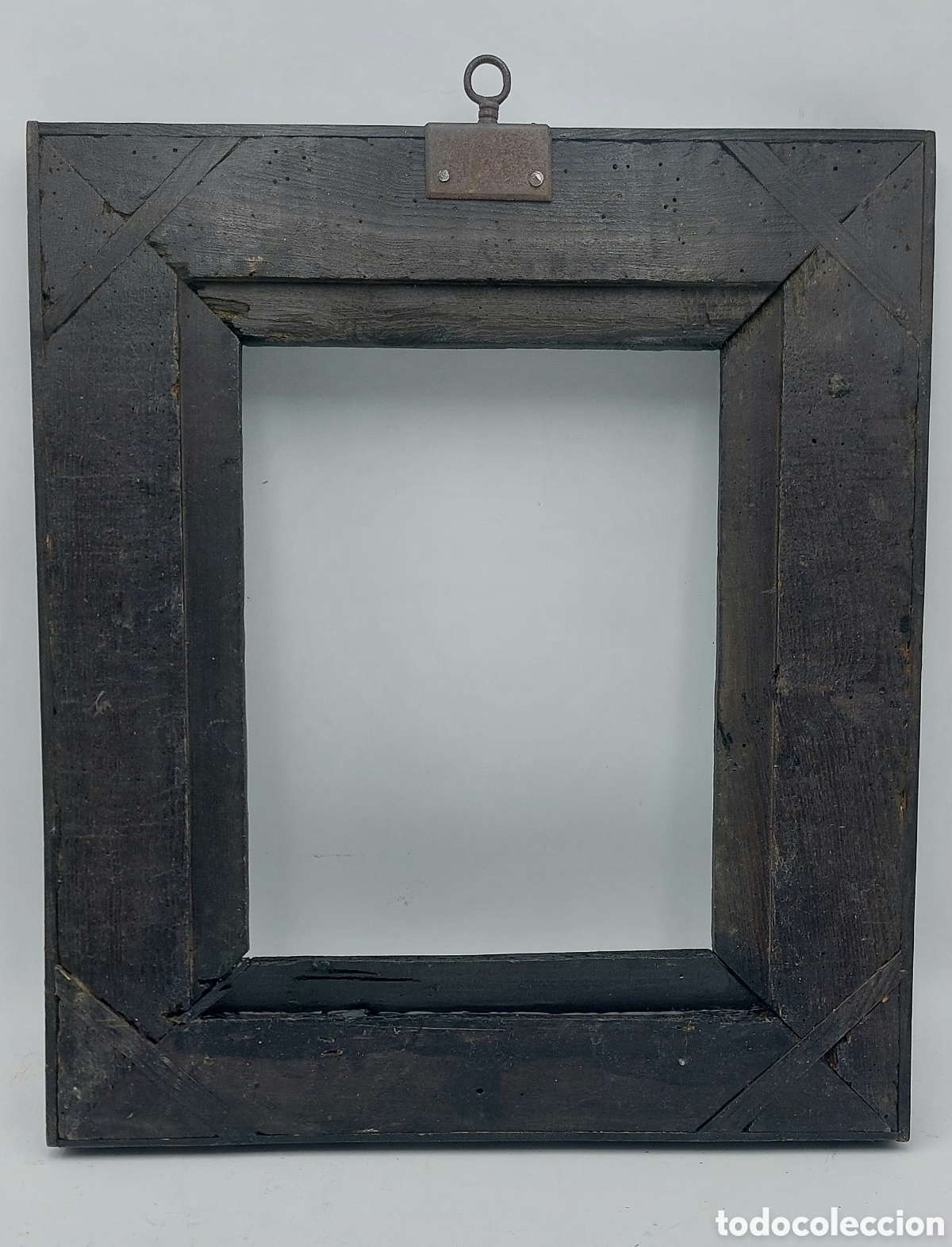 Antig&uuml;edades: MARCO DE MADERA EBONIZADA S.XVIII - Foto 9