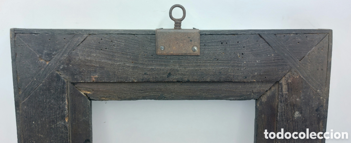Antig&uuml;edades: MARCO DE MADERA EBONIZADA S.XVIII - Foto 10