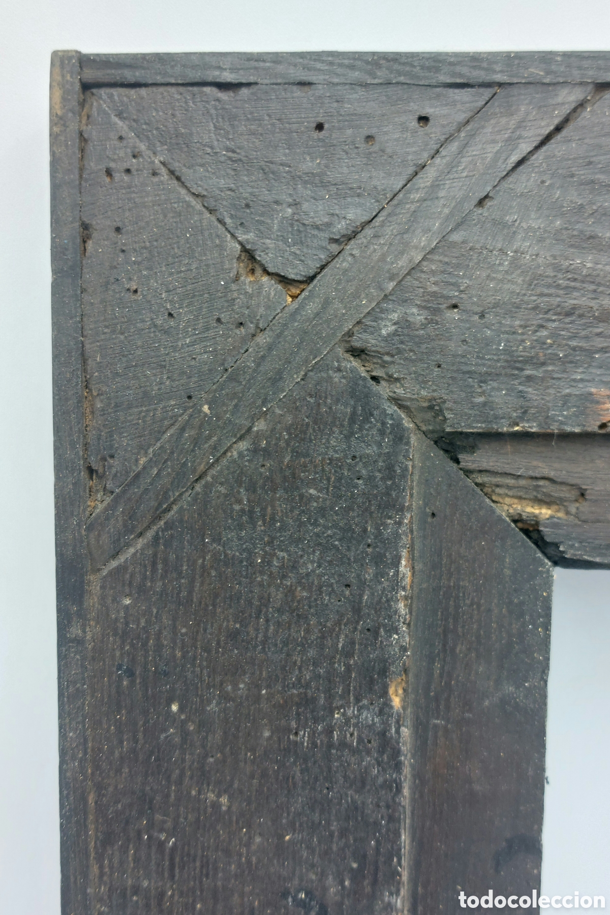 Antig&uuml;edades: MARCO DE MADERA EBONIZADA S.XVIII - Foto 11