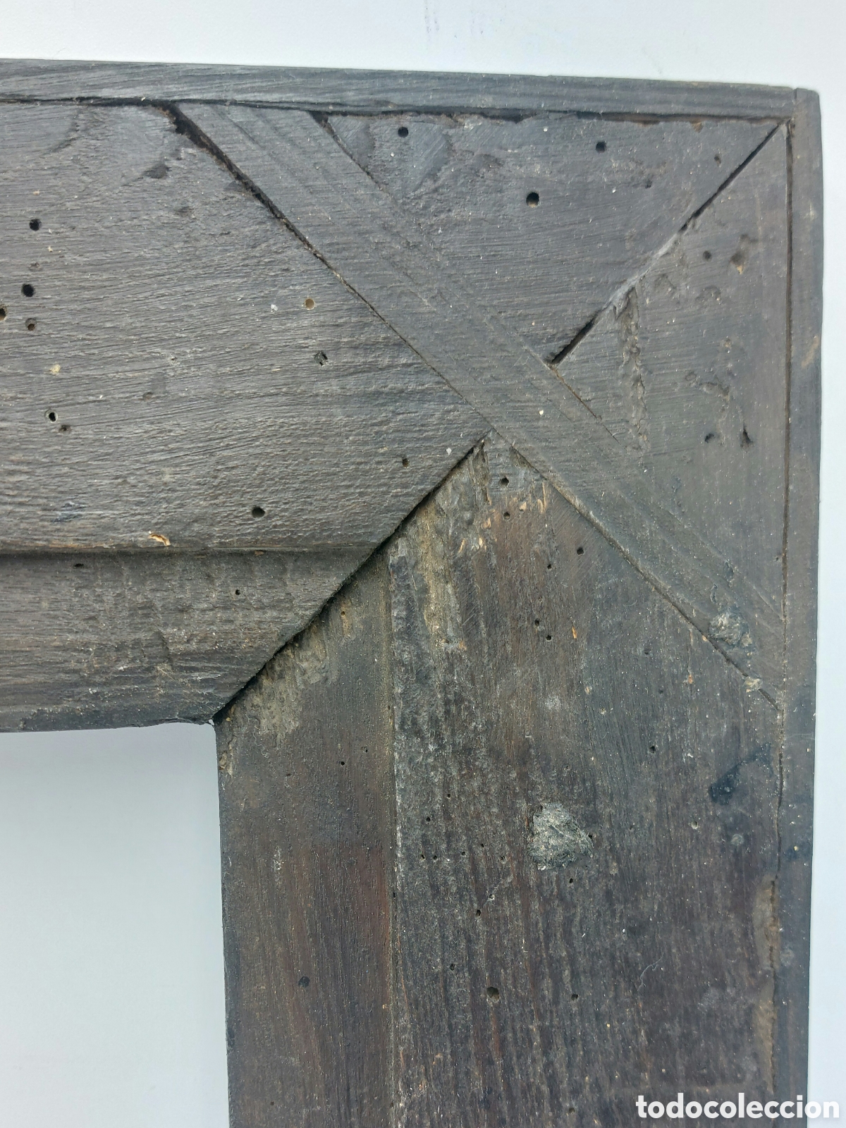 Antig&uuml;edades: MARCO DE MADERA EBONIZADA S.XVIII - Foto 12