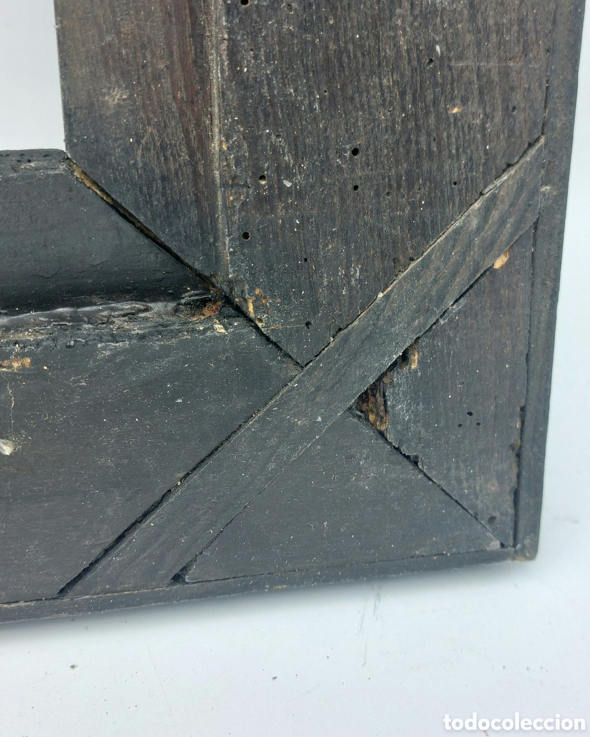 Antig&uuml;edades: MARCO DE MADERA EBONIZADA S.XVIII - Foto 13