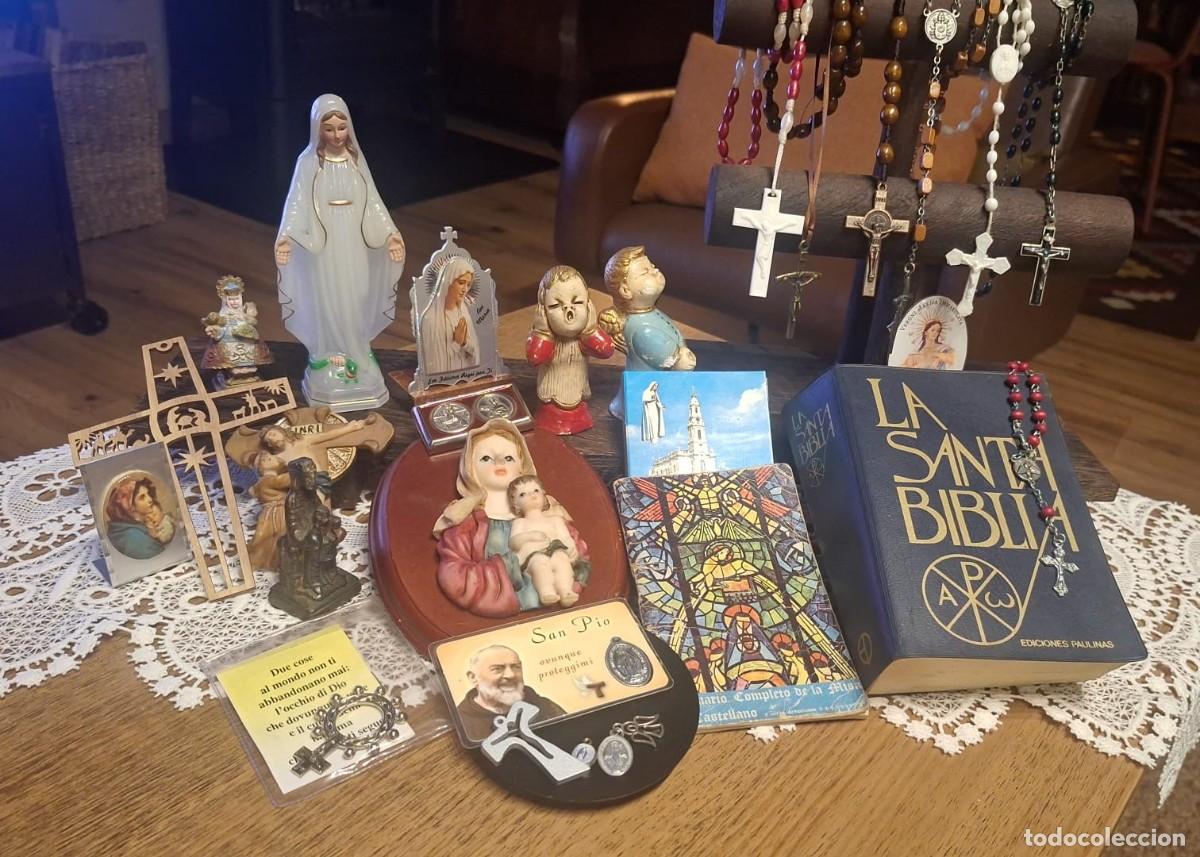 Antig&uuml;edades: Gran Lote de Art&iacute;culos Religiosos Vintage