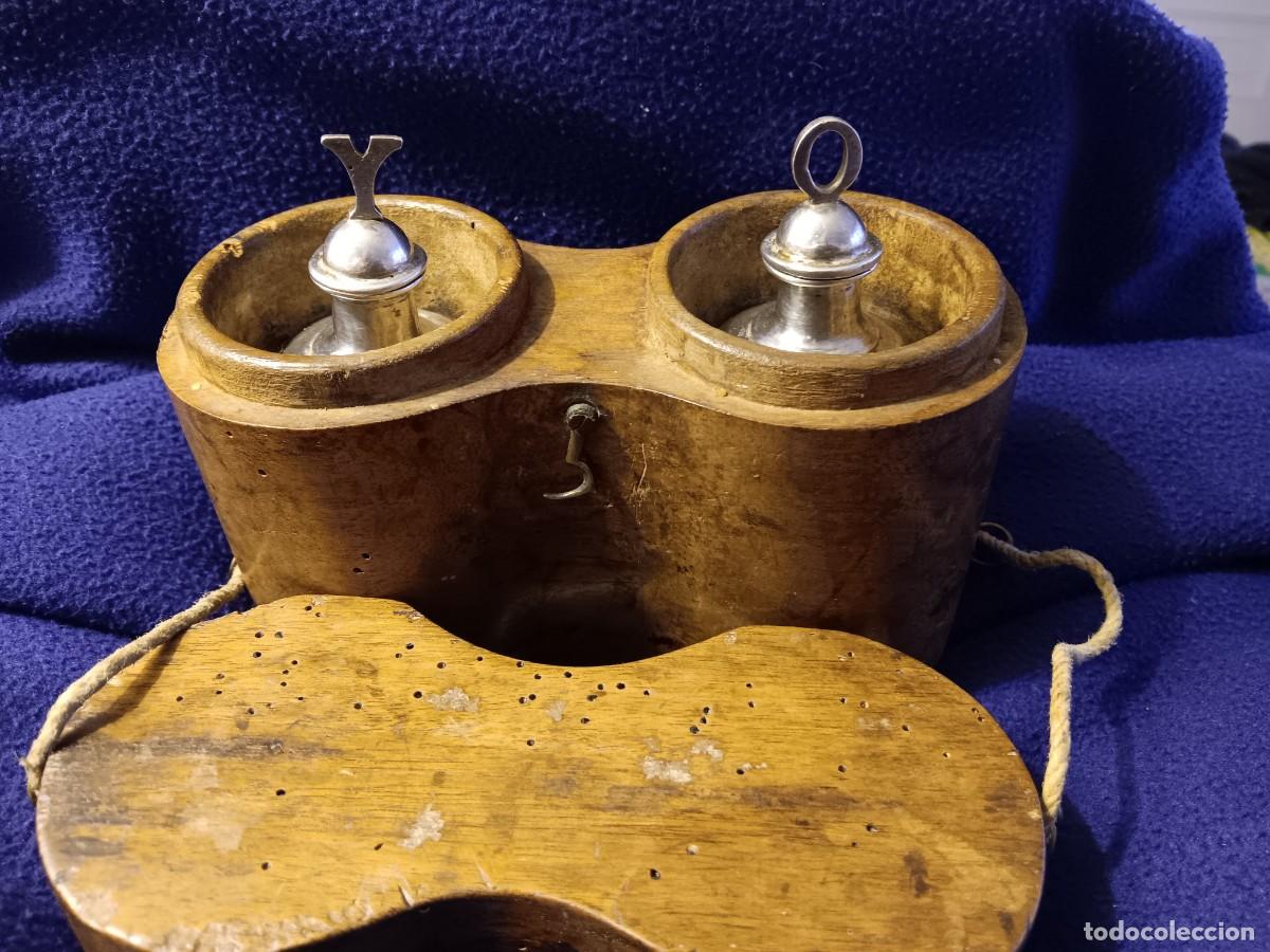 Antig&uuml;edades: Crismeras antiguas de plata batida - Foto 2
