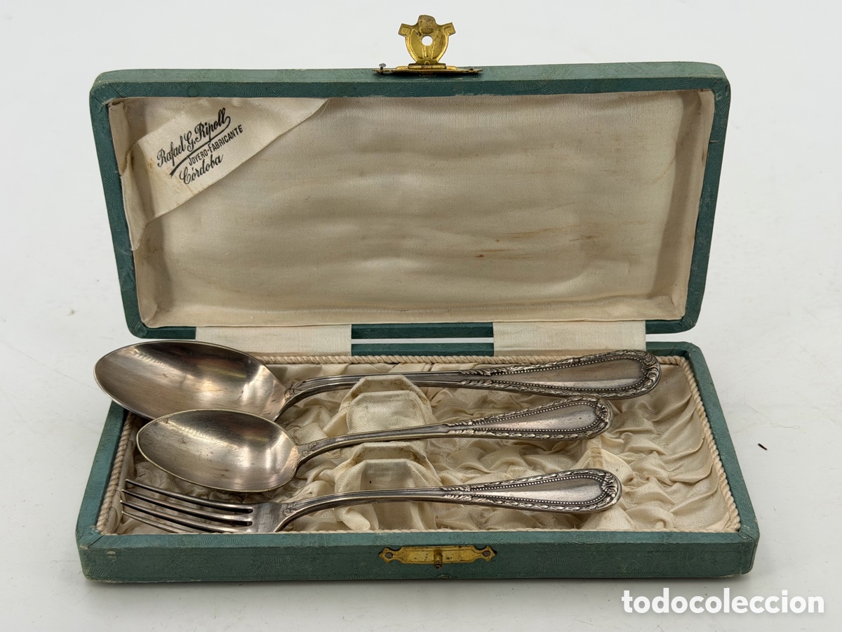 Antig&uuml;edades: Lote de Cucharas de Argentum en Caja - Foto 3