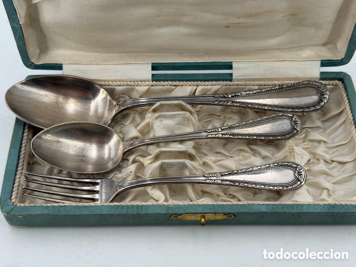 Antig&uuml;edades: Lote de Cucharas de Argentum en Caja - Foto 4