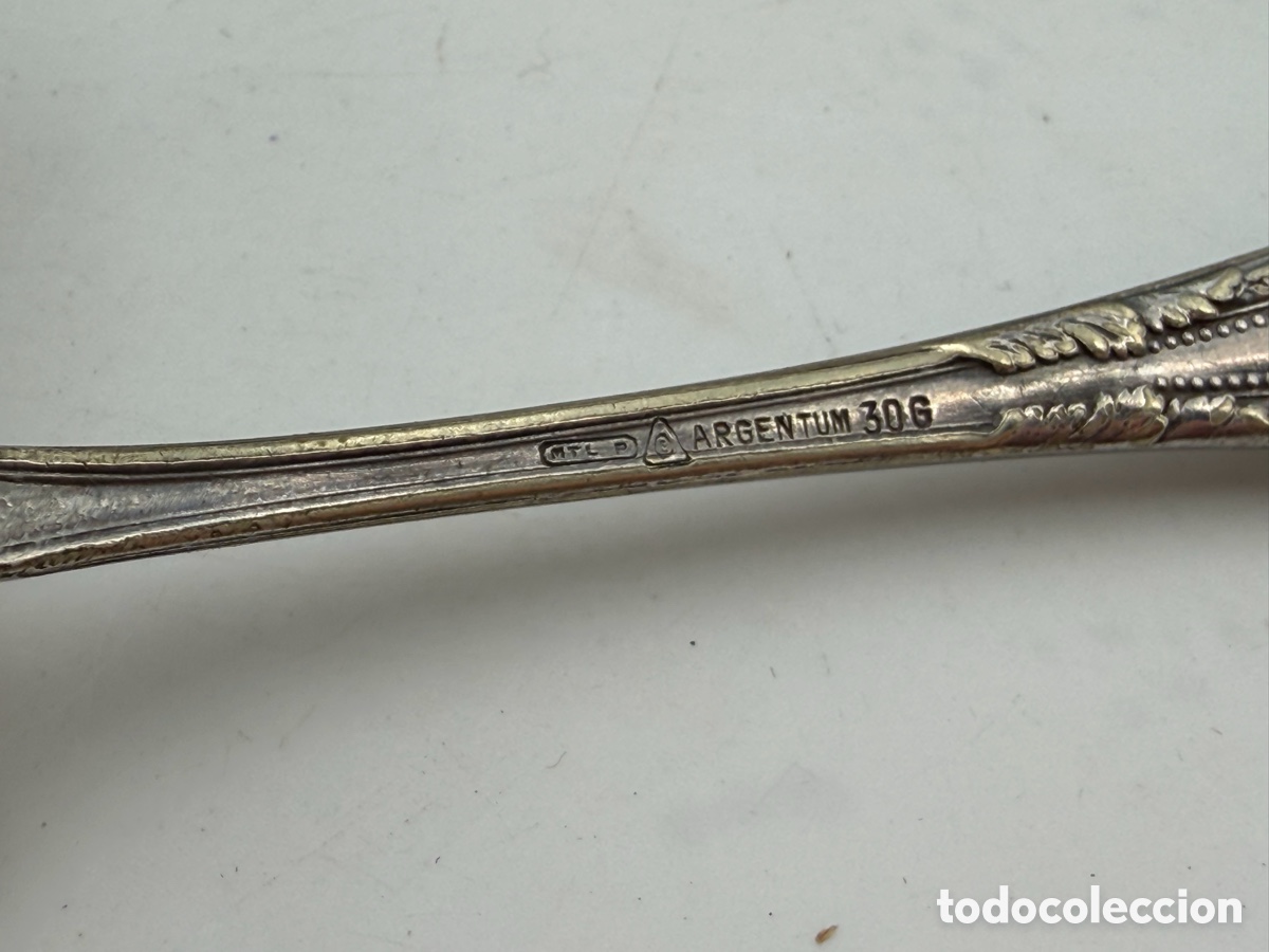 Antig&uuml;edades: Lote de Cucharas de Argentum en Caja - Foto 5