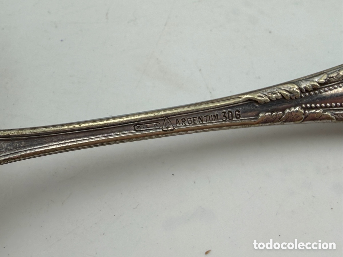 Antig&uuml;edades: Lote de Cucharas de Argentum en Caja - Foto 6