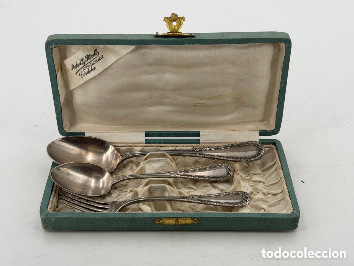Antig&uuml;edades: Lote de Cucharas de Argentum en Caja - Foto 7
