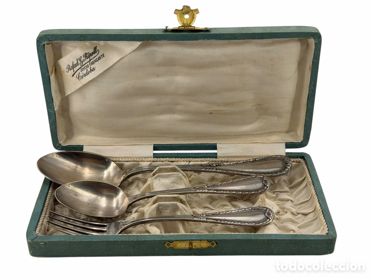 Antig&uuml;edades: Lote de Cucharas de Argentum en Caja - Foto 1
