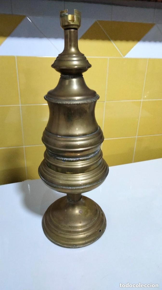 Oggetti Antichi: antigua lampara de bronce la marca Simon