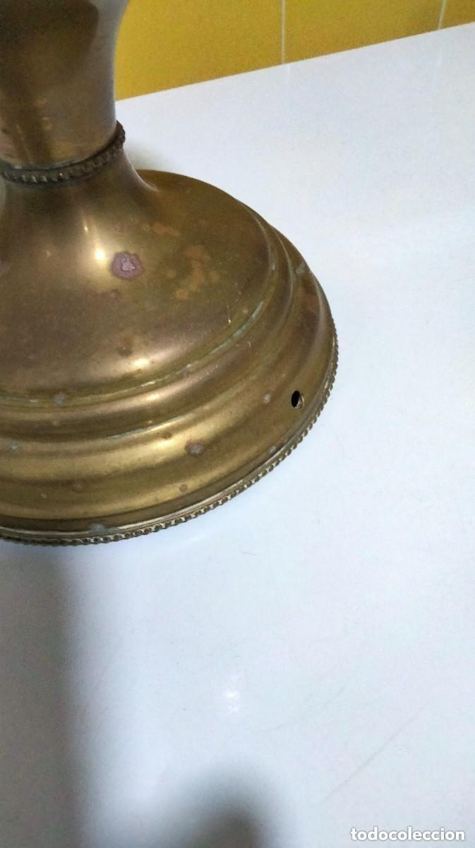 Antig&uuml;edades: antigua lampara de bronce la marca Simon - Foto 4