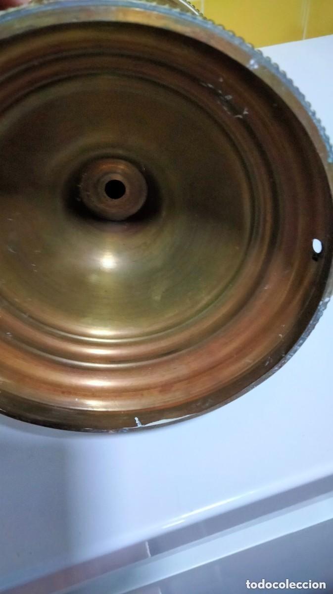 Antig&uuml;edades: antigua lampara de bronce la marca Simon - Foto 5