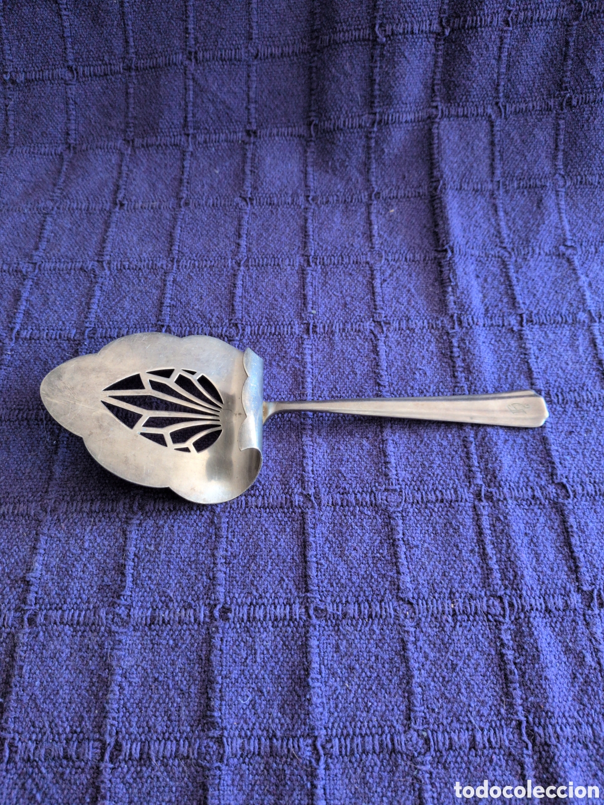 Antig&uuml;edades: Pala de tarta vintage WMF 90 (Metal con ba&ntilde;o de plata alem&aacute;n) - Dise&ntilde;o calado