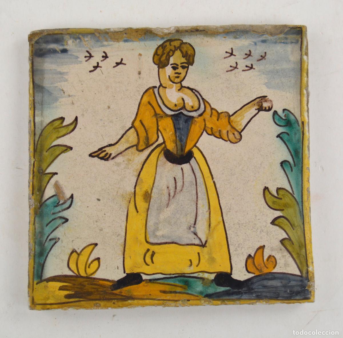 Oggetti Antichi: AZULEJO CATAL&Aacute;N DE OFICIOS, s. XVIII